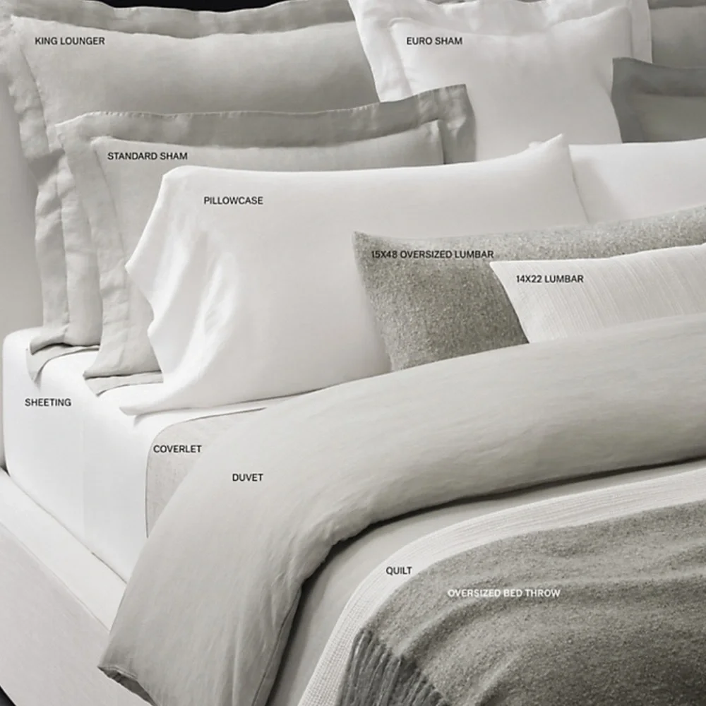 Restoration Hardware Charcoal Patterned Pillows